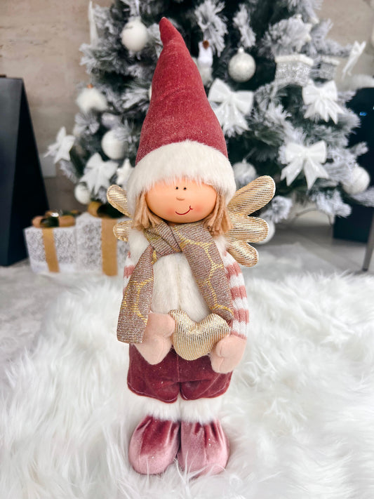 Rózsaszín fiú angyal baba