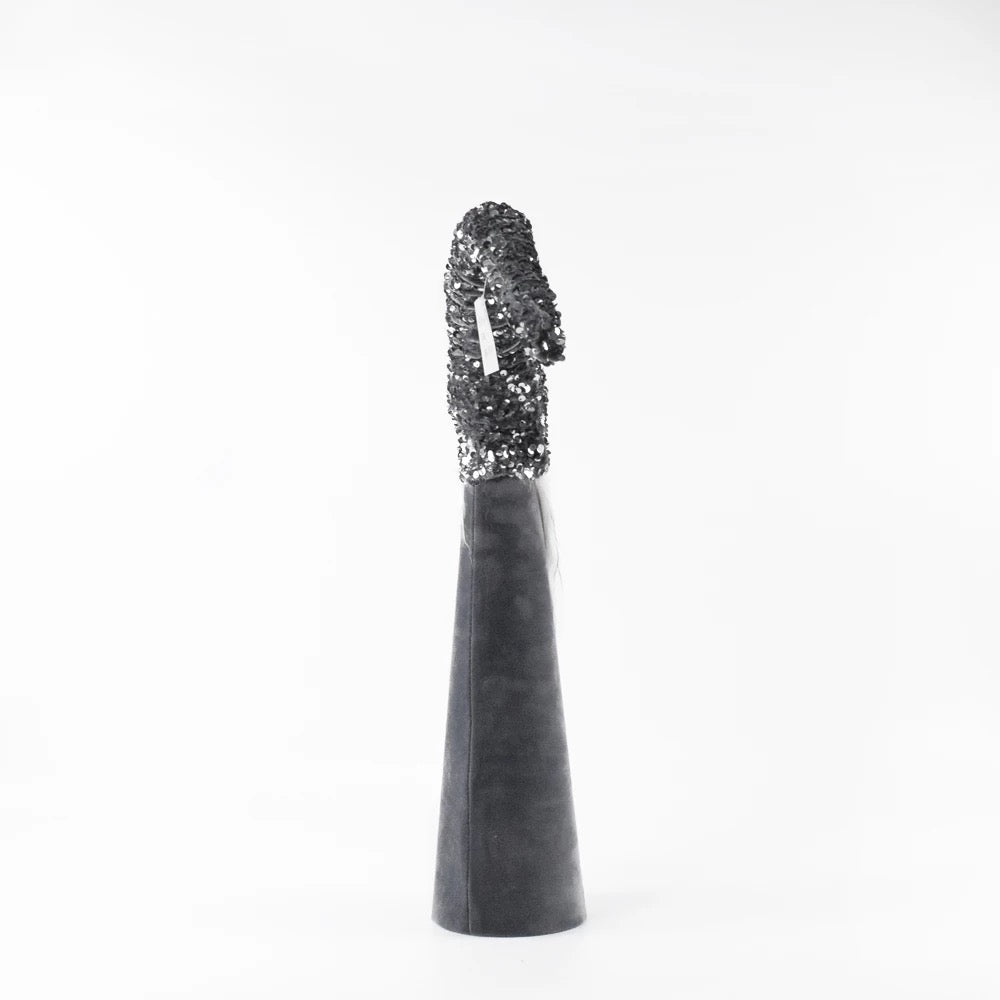 Szürke álló karácsonyi skandináv manó 58 cm