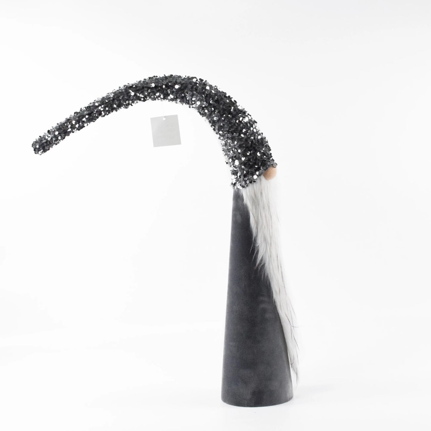 Szürke álló karácsonyi skandináv manó 58 cm
